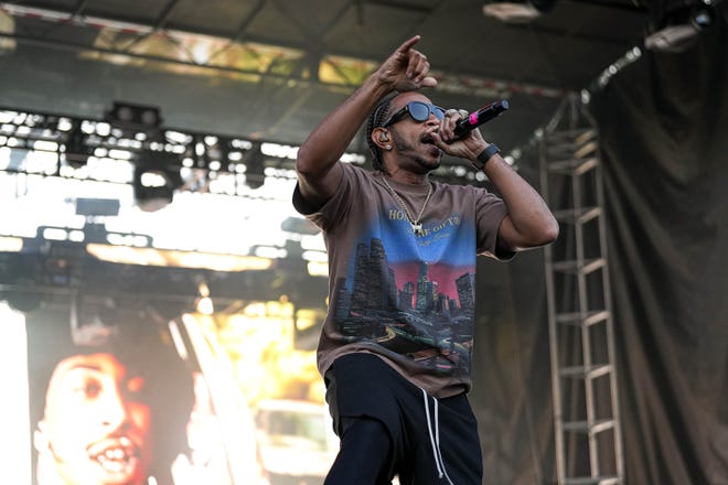 Ludacris performs on the Pony up stage at the Two Step Inn country music festival at San Gabriel Park on Sunday, April 21, 2024 in Georgetown, Texas.